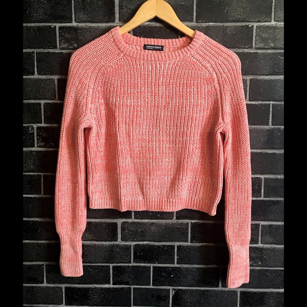 American Apparel Coral Knit Sweater